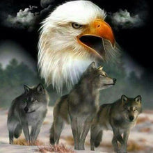 Load image into Gallery viewer, Eagle And Wolf 60*60CM (canvas) Full Round Drill Diamond Painting
