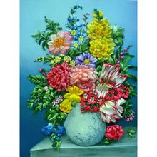 Load image into Gallery viewer, Vase Bouquet 30*40CM (canvas) Full Round Drill Diamond Painting
