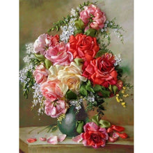 Load image into Gallery viewer, Vase Bouquet 30*40CM (canvas) Full Round Drill Diamond Painting
