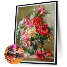 Load image into Gallery viewer, Vase Bouquet 30*40CM (canvas) Full Round Drill Diamond Painting
