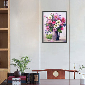 Vase Bouquet 30*40CM (canvas) Full Round Drill Diamond Painting