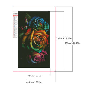 Aurora Rose 40*70CM (canvas) Full Square Drill Diamond Painting