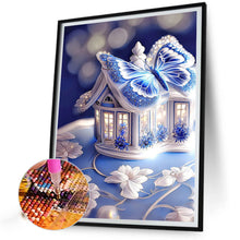 Load image into Gallery viewer, Blue Butterfly House 40*50CM (canvas) Full Square Drill Diamond Painting
