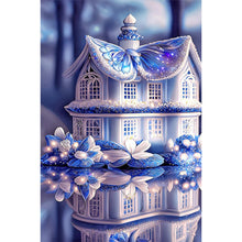 Load image into Gallery viewer, Blue Butterfly House 20*30CM (canvas) Full Square Drill Diamond Painting
