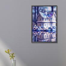 Load image into Gallery viewer, Blue Butterfly House 20*30CM (canvas) Full Square Drill Diamond Painting
