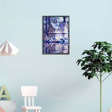 Load image into Gallery viewer, Blue Butterfly House 20*30CM (canvas) Full Square Drill Diamond Painting
