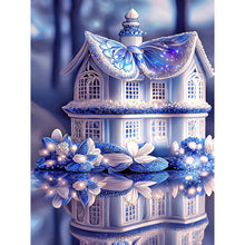 Load image into Gallery viewer, Blue Butterfly House 30*40CM (canvas) Full Square Drill Diamond Painting
