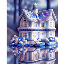 Load image into Gallery viewer, Blue Butterfly House 40*50CM (canvas) Full Square Drill Diamond Painting
