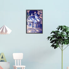 Load image into Gallery viewer, Blue Butterfly House 20*30CM (canvas) Full Square Drill Diamond Painting
