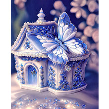 Load image into Gallery viewer, Blue Butterfly House 40*50CM (canvas) Full Square Drill Diamond Painting
