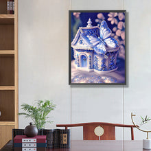 Load image into Gallery viewer, Blue Butterfly House 40*50CM (canvas) Full Square Drill Diamond Painting
