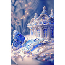 Load image into Gallery viewer, Blue Butterfly House 40*50CM (canvas) Full Square Drill Diamond Painting
