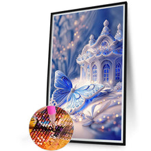 Load image into Gallery viewer, Blue Butterfly House 40*50CM (canvas) Full Square Drill Diamond Painting
