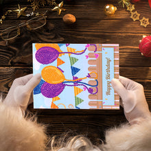 Load image into Gallery viewer, DIY Diamond Art Cards Handmade Birthday 5D Diamond Painting Kits Christmas Cards
