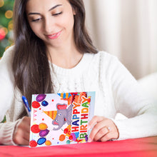 Load image into Gallery viewer, DIY Diamond Art Cards Handmade Birthday 5D Diamond Painting Kits Christmas Cards
