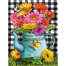 Load image into Gallery viewer, Kettle Daisy Bouquet 30*40CM (canvas) Full Round Drill Diamond Painting
