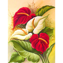 Load image into Gallery viewer, Big Red Flower 40*50CM (canvas) Full Round Drill Diamond Painting
