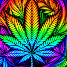 Load image into Gallery viewer, Marijuana Leaf 30*30CM (canvas) Full Round Drill Diamond Painting
