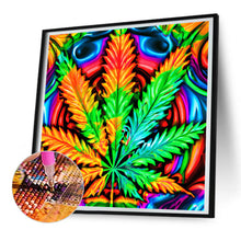 Load image into Gallery viewer, Marijuana Leaf 30*30CM (canvas) Full Round Drill Diamond Painting
