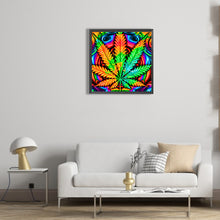 Load image into Gallery viewer, Marijuana Leaf 30*30CM (canvas) Full Round Drill Diamond Painting
