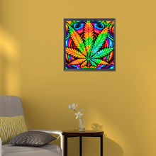 Load image into Gallery viewer, Marijuana Leaf 30*30CM (canvas) Full Round Drill Diamond Painting
