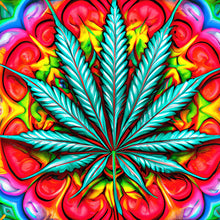 Load image into Gallery viewer, Marijuana Leaf 30*30CM (canvas) Full Round Drill Diamond Painting
