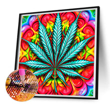 Load image into Gallery viewer, Marijuana Leaf 30*30CM (canvas) Full Round Drill Diamond Painting
