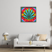 Load image into Gallery viewer, Marijuana Leaf 30*30CM (canvas) Full Round Drill Diamond Painting
