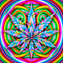 Load image into Gallery viewer, Marijuana Leaf 30*30CM (canvas) Full Round Drill Diamond Painting
