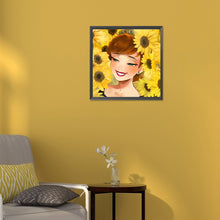 Load image into Gallery viewer, Laughing Anna 30*30CM (canvas) Full Round Drill Diamond Painting
