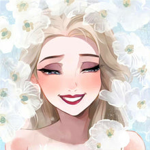 Load image into Gallery viewer, Laughing Elsa 30*30CM (canvas) Full Round Drill Diamond Painting
