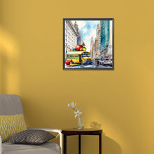 Load image into Gallery viewer, School Bus 30*30CM (canvas) Full Round Drill Diamond Painting
