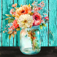 Load image into Gallery viewer, Jar Of Flowers 30*30CM (canvas) Full Round Drill Diamond Painting
