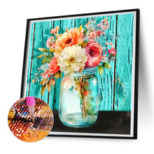 Load image into Gallery viewer, Jar Of Flowers 30*30CM (canvas) Full Round Drill Diamond Painting
