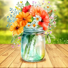 Load image into Gallery viewer, Jar Of Flowers 30*30CM (canvas) Full Round Drill Diamond Painting
