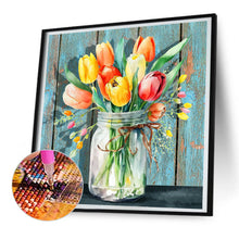 Load image into Gallery viewer, Jar Of Flowers 30*30CM (canvas) Full Round Drill Diamond Painting
