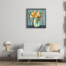 Load image into Gallery viewer, Jar Of Flowers 30*30CM (canvas) Full Round Drill Diamond Painting
