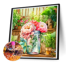 Load image into Gallery viewer, Jar Of Flowers 30*30CM (canvas) Full Round Drill Diamond Painting
