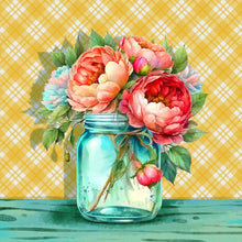 Load image into Gallery viewer, Jar Of Flowers 30*30CM (canvas) Full Round Drill Diamond Painting
