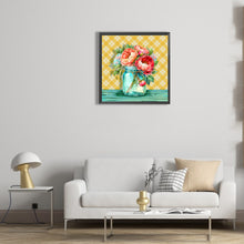 Load image into Gallery viewer, Jar Of Flowers 30*30CM (canvas) Full Round Drill Diamond Painting
