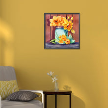 Load image into Gallery viewer, Jar Of Flowers 30*30CM (canvas) Full Round Drill Diamond Painting
