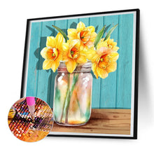 Load image into Gallery viewer, Jar Of Flowers 30*30CM (canvas) Full Round Drill Diamond Painting
