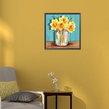 Load image into Gallery viewer, Jar Of Flowers 30*30CM (canvas) Full Round Drill Diamond Painting
