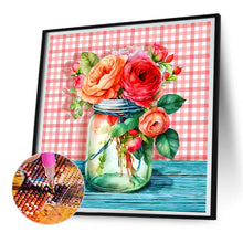 Load image into Gallery viewer, Jar Of Flowers 30*30CM (canvas) Full Round Drill Diamond Painting
