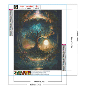 Life Tree 45*55CM (canvas) Full Round Drill Diamond Painting