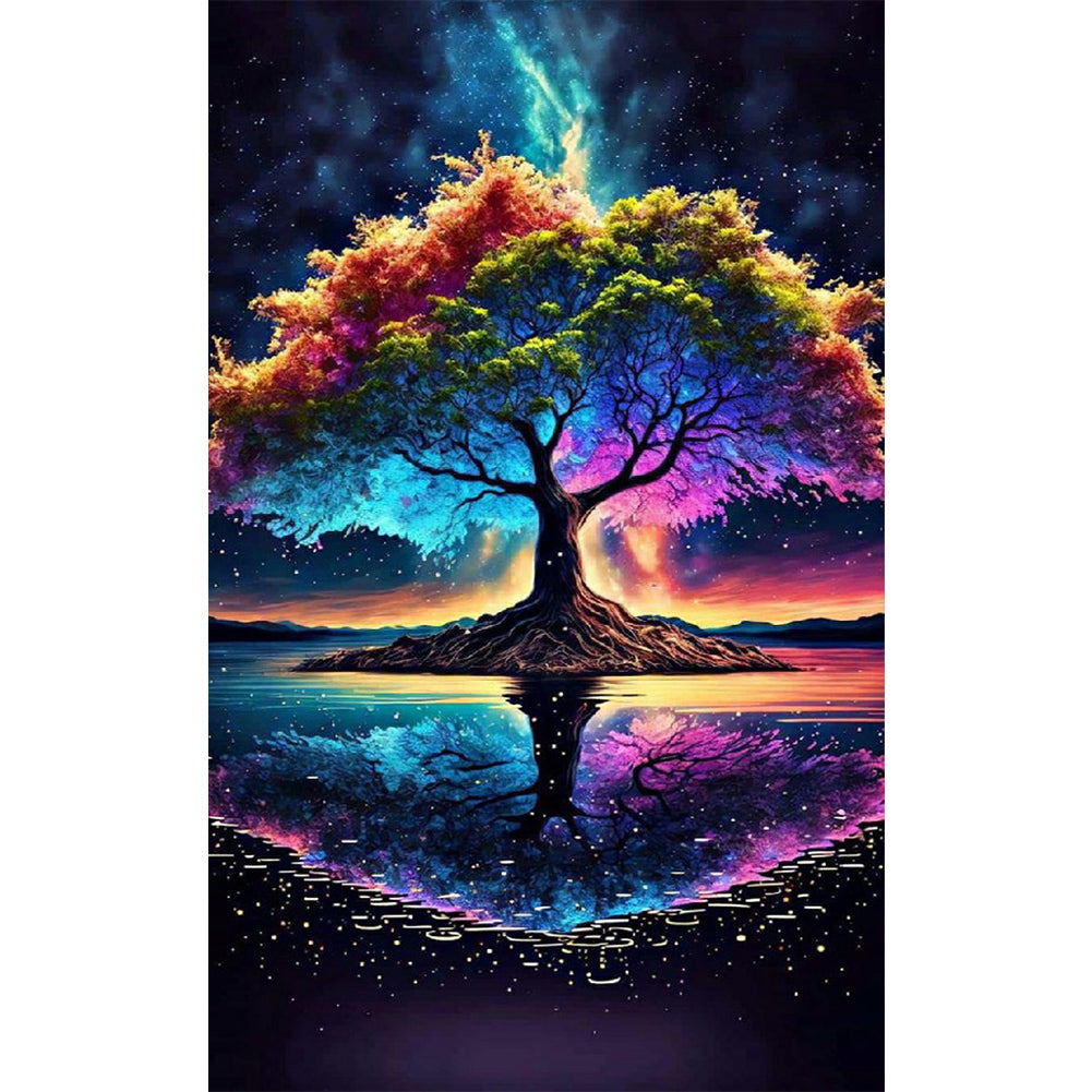 Life Tree 30*50CM (canvas) Full Round Drill Diamond Painting