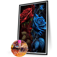 Load image into Gallery viewer, Red And Blue Roses 40*60CM (canvas) Full Round Drill Diamond Painting
