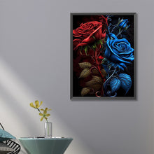 Load image into Gallery viewer, Red And Blue Roses 40*60CM (canvas) Full Round Drill Diamond Painting
