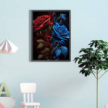 Load image into Gallery viewer, Red And Blue Roses 40*60CM (canvas) Full Round Drill Diamond Painting
