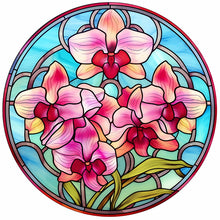 Load image into Gallery viewer, Flower Glass Painting 30*30CM (canvas) Full Round Drill Diamond Painting
